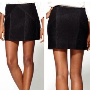 Free People Textured Vegan Leather Mini Skirt